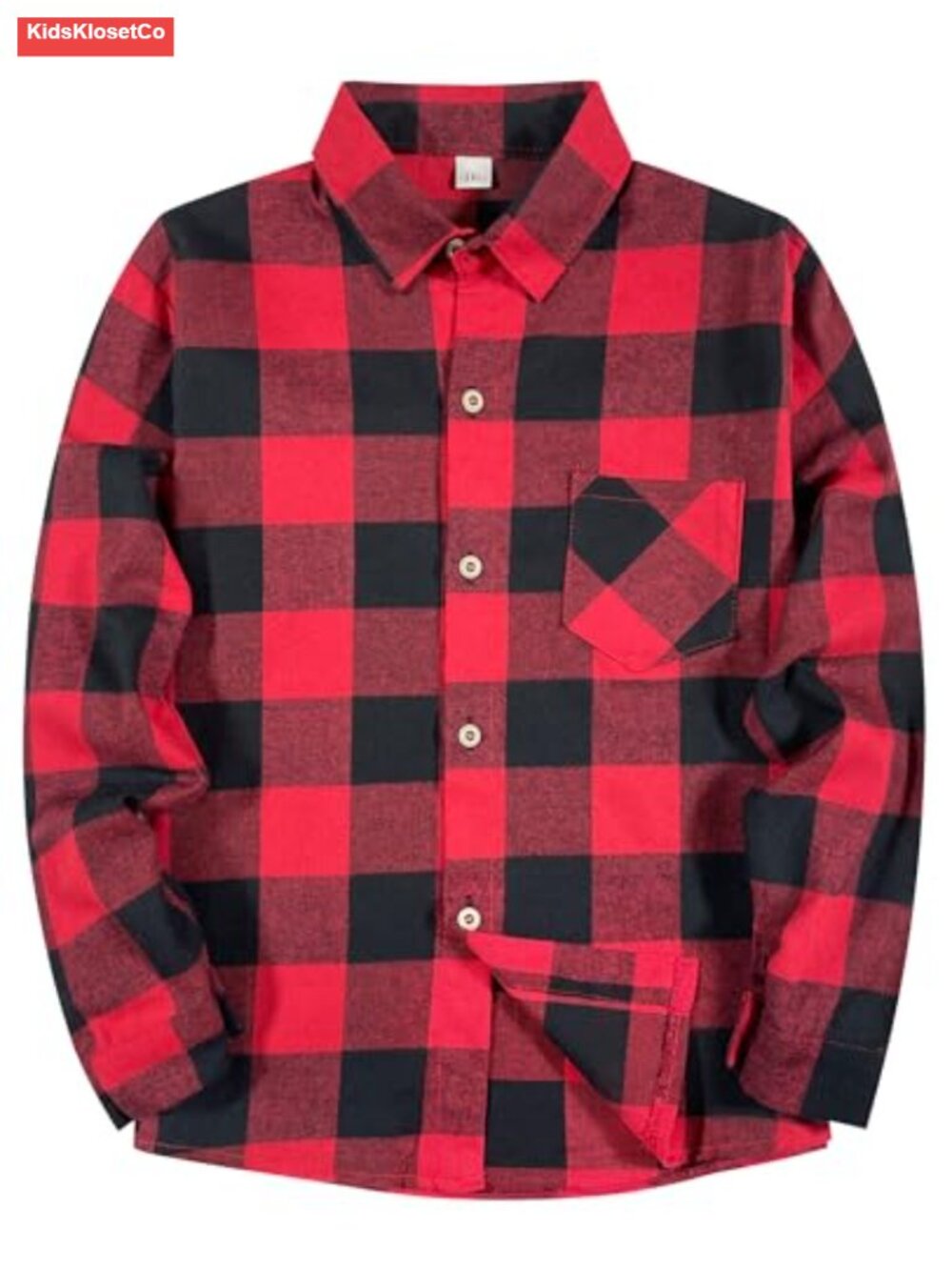 Girls Long Sleeve Flannel Plaid Button Down Shirt Soft Casual Top